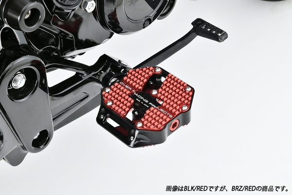 OVER Racing Flat Pedals Small Bronze/RED Monkey125/DAX125/GROM | 51-012-21BR - image 1