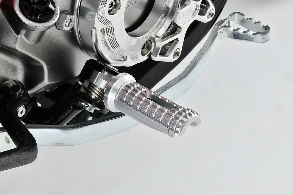 OVER Racing High-Grip Footpegs Silver CT125 (20-22) (23-) | 51-06-01 - image 1