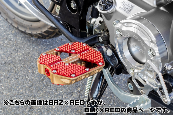 OVER Racing Flat Pedals Large Black/RED CT125 (20-22) (23-) | 51-06-03B - image 2