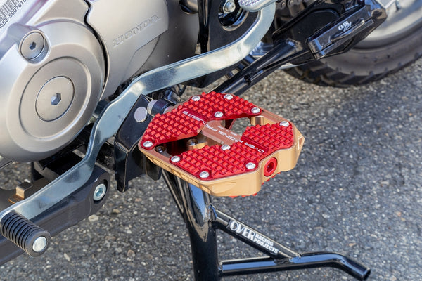 OVER Racing Flat Pedals Large Bronze/RED CT125 (20-22) (23-) | 51-06-03BR - image 2