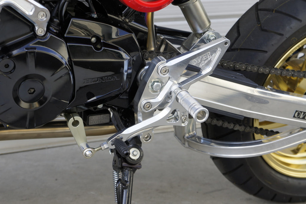 OVER Racing Rearset Kit 4-Position Black GROM (13-15) (16) (17-20) | 51-22-01B - image 1