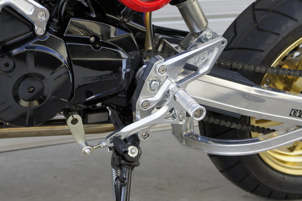 OVER Racing Rearset Kit 4-Position Black GROM (13-15) (16) (17-20) | 51-22-01B - image 1
