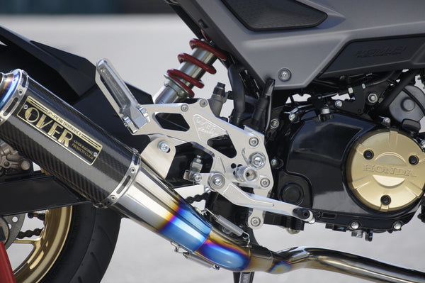 OVER Racing Rearset Kit 4-Position with Passenger Footpegs Black GROM | 51-221-31B - image 2