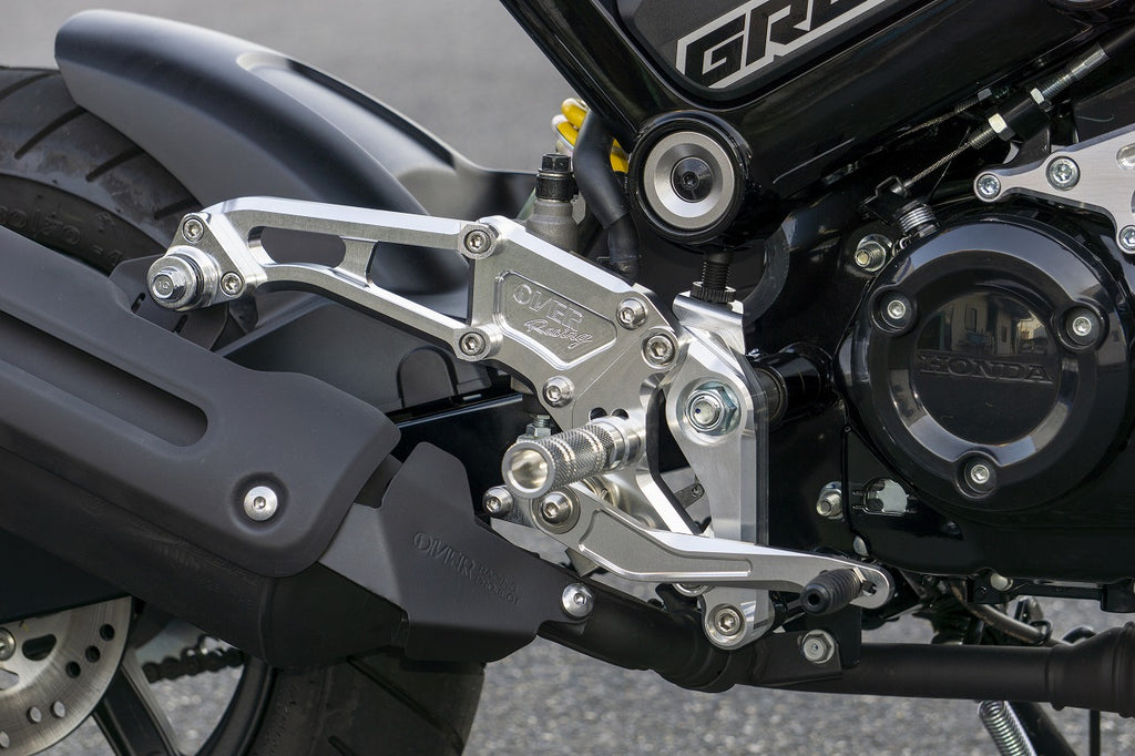 OVER Racing Rearset Kit 4-Position Black GROM (21-) | 51-223-41B - image 1