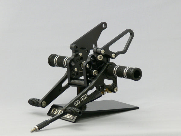 OVER Racing Rearset Kit 4-Position Black XJR1300 | 51-26-01B - image 1