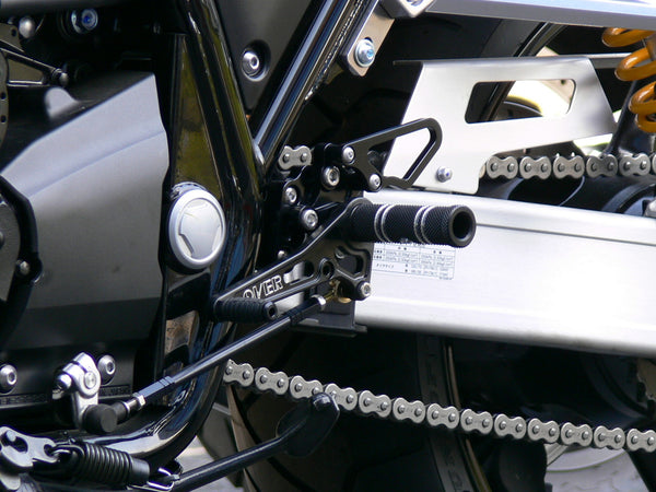 OVER Racing Rearset Kit 4-Position Black XJR1300 | 51-26-01B - image 2