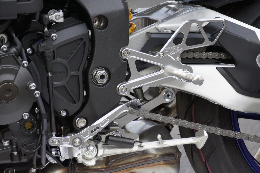 OVER Racing Rearset Kit 4-Position Black MT-10 (-21) | 51-31-01B - image 1