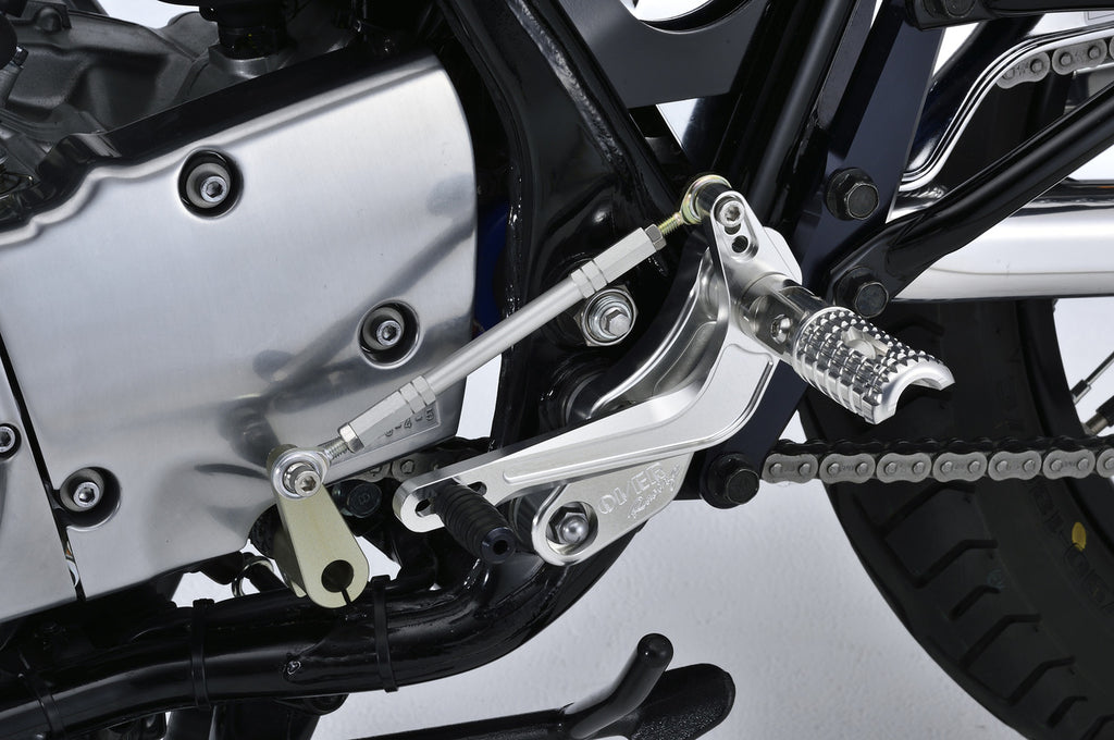 OVER Racing Rearset Kit 4-Position Type2 Silver SR400 (FI) | 51-401-05 - image 1