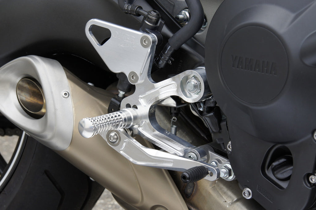 OVER Racing Rearset Kit 4-Position Silver MT-09(14-16)/XSR900(18-) | 51-45-01 - image 1