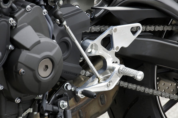 OVER Racing Rearset Kit 4-Position Silver MT-09(14-16)/XSR900(18-) | 51-45-01 - image 4