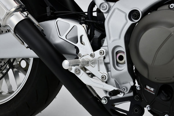 OVER Racing Rearset Kit 2-by-2 Position Silver MT-09 (21-23) | 51-452-01 - image 1