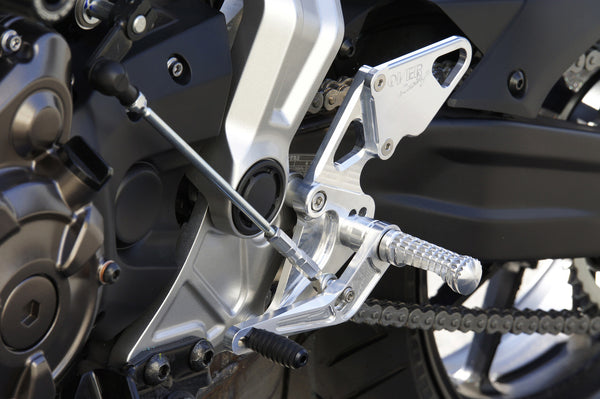 OVER Racing Rearset Kit 4-Position Silver MT-07 | 51-50-01 - image 3