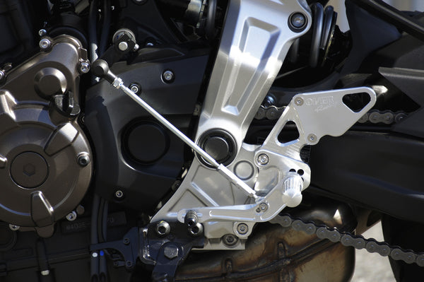 OVER Racing Rearset Kit 4-Position Silver MT-07 | 51-50-01 - image 4