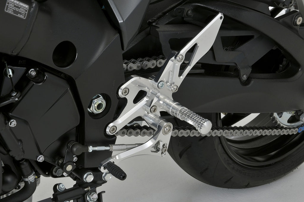 OVER Racing Rearset Kit 4-Position Silver KATANA (19-)/GSX-S1000F | 51-56-01 - image 1