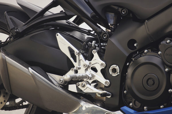 OVER Racing Rearset Kit 4-Position Silver KATANA (19-)/GSX-S1000F | 51-56-01 - image 3