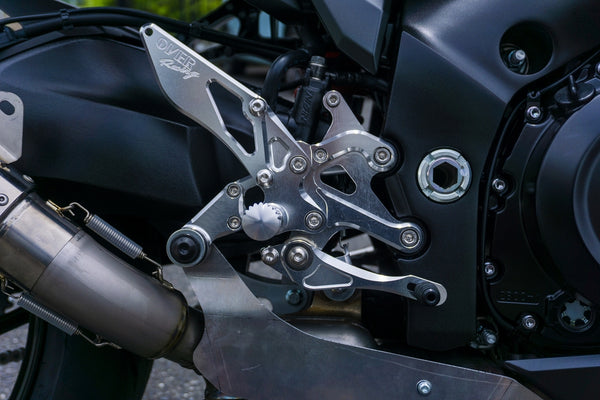OVER Racing Rearset Kit 4-Position Silver KATANA (19-)/GSX-S1000F | 51-56-01 - image 5