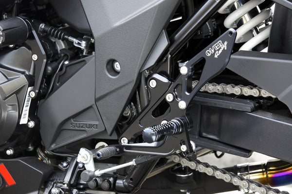 OVER Racing Rearset Kit 4-Position Black GSX250R | 51-57-01B - image 3