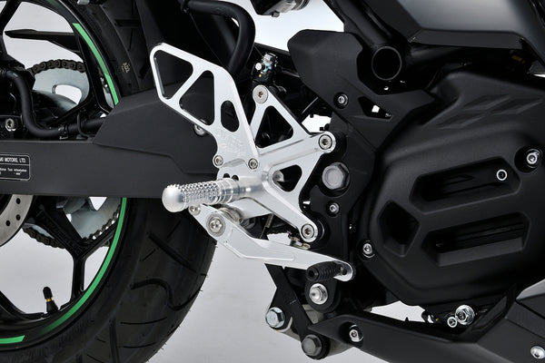 OVER Racing Rearset Kit 4-Position Silver Ninja e-1 | 51-64-01 - image 1