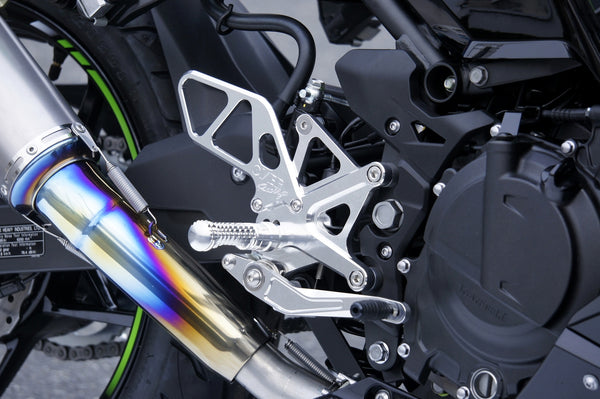OVER Racing Rearset Kit 4-Position Silver Ninja250 (18) | 51-693-01 - image 2