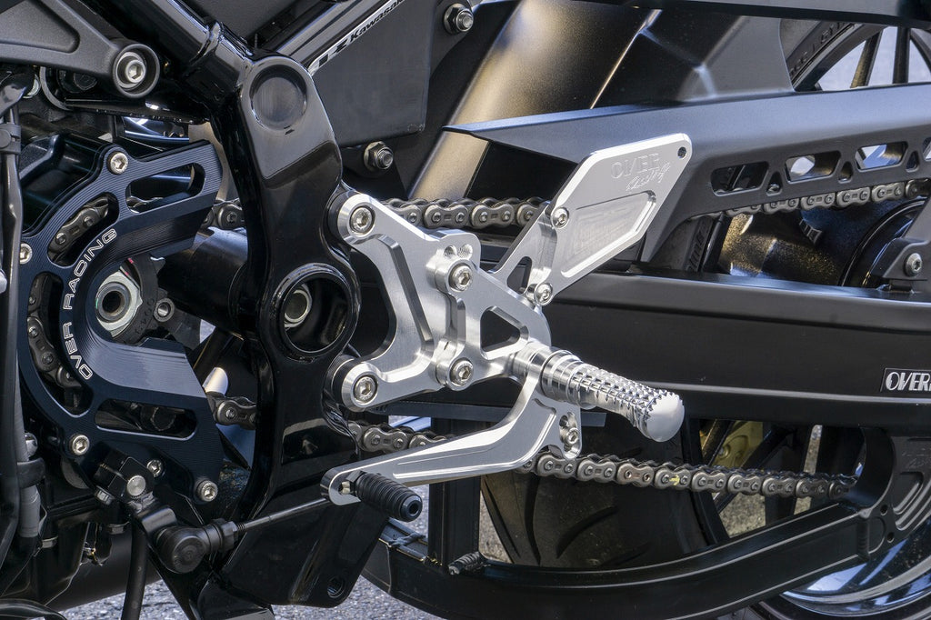 OVER Racing Rearset Kit 4-Position Silver Z900RS (18-25) | 51-71-01 - image 1