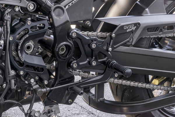 OVER Racing Rearset Kit 4-Position Black Z900RS (18-25) | 51-71-01B - image 2
