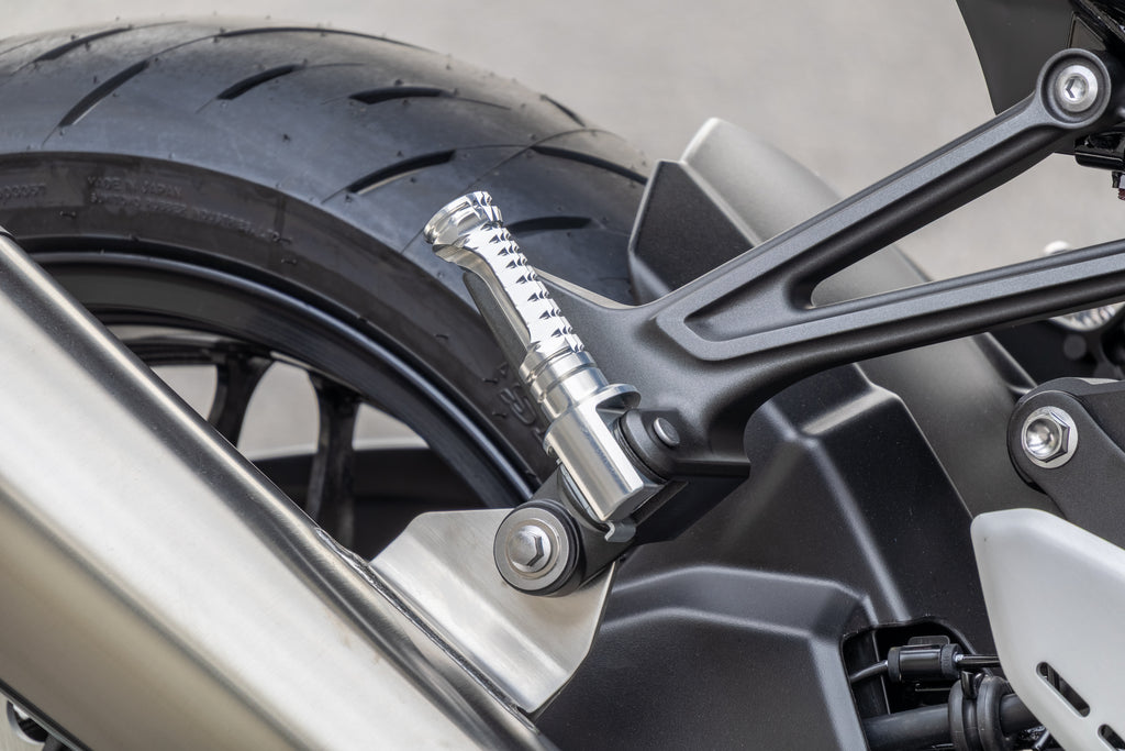 OVER Racing High-Grip Passenger Footpegs Silver KAWASAKI - image 1