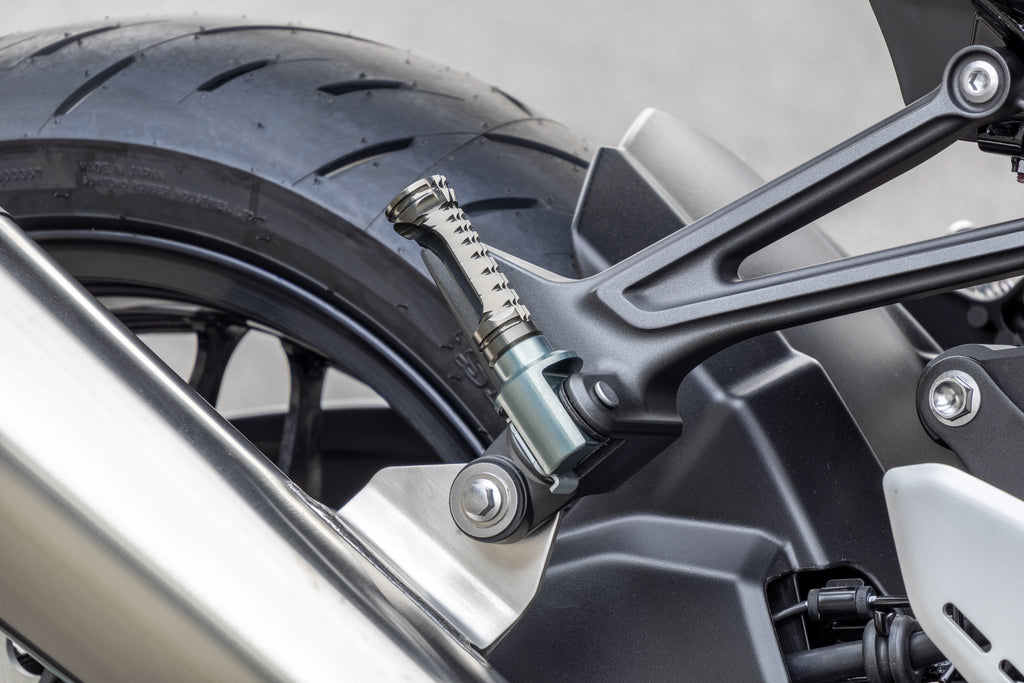 OVER Racing High-Grip Passenger Footpegs Gunmetal KAWASAKI - image 1