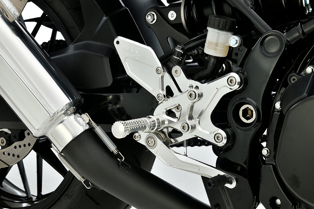 OVER Racing Rearset Kit 4-Position Type1 Silver Z900RS | 51-713-01 - image 1