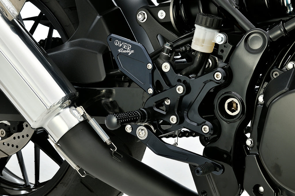 OVER Racing Rearset Kit 4-Position Type1 Black Z900RS | 51-713-01B - image 1