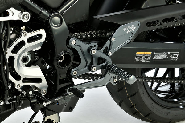 OVER Racing Rearset Kit 4-Position Type1 Gunmetal Z900RS | 51-713-01GM - image 2