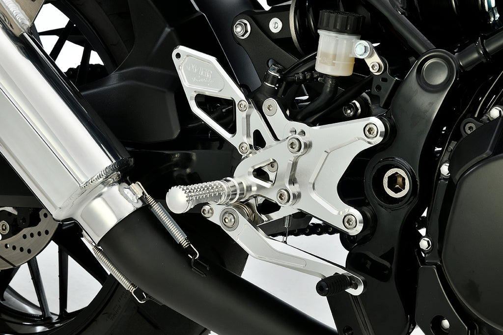 OVER Racing Rearset Kit 4-Position Type2 Silver Z900RS | 51-713-02 - image 1