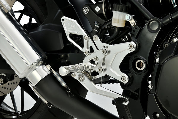 OVER Racing Rearset Kit 4-Position Type2 Silver Z900RS | 51-713-02 - image 1