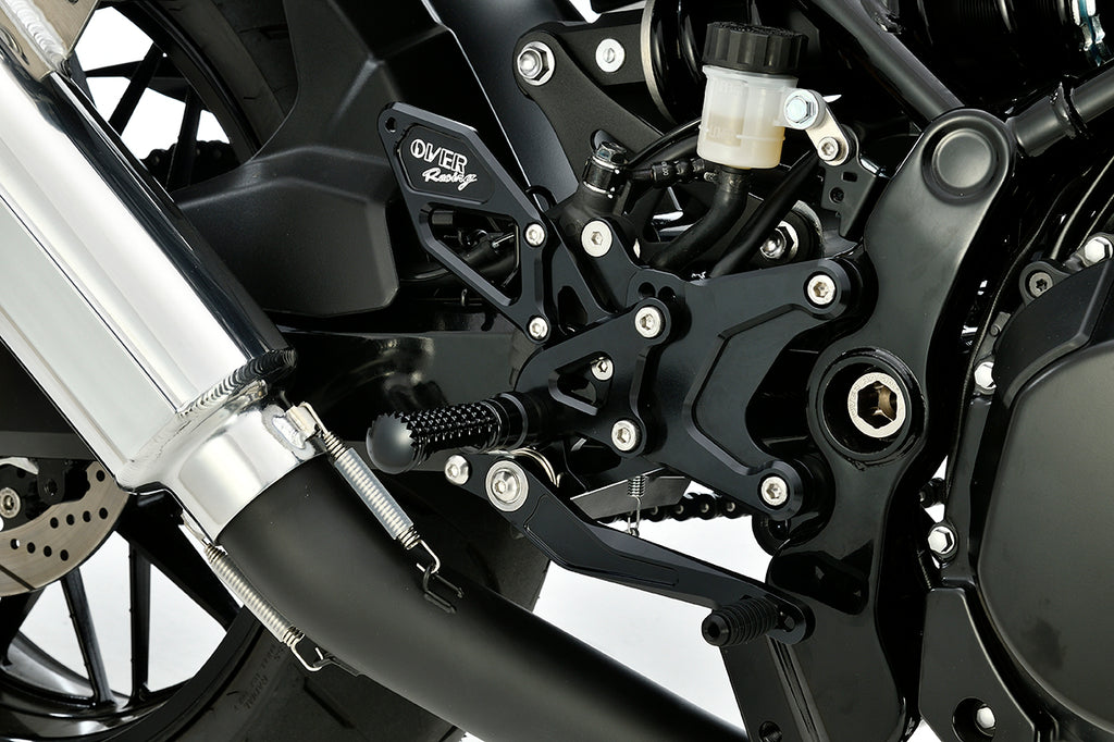 OVER Racing Rearset Kit 4-Position Type2 Black Z900RS | 51-713-02B - image 1