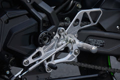 OVER Racing Rearset Kit 4-Position Black Ninja650 (17-) | 51-74-01B