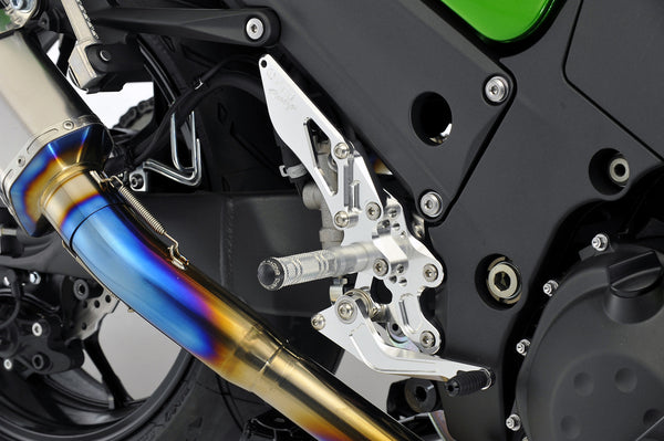 OVER Racing Rearset Kit 4-Position Silver ZX-14R | 51-85-01 - image 2
