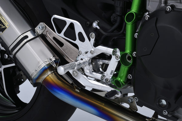OVER Racing Rearset Kit 4-Position Silver NinjaH2 | 51-87-01 - image 2