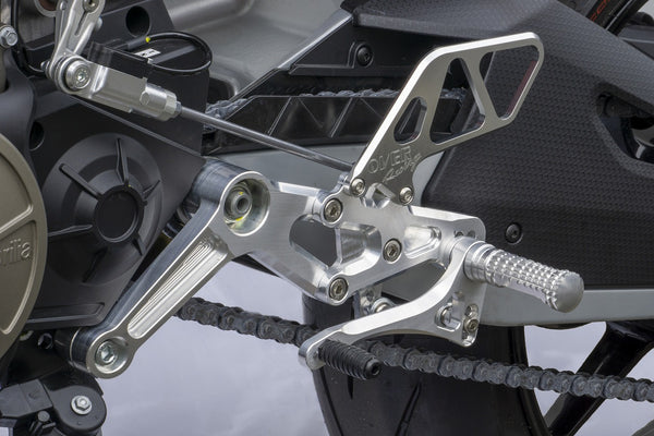 OVER Racing Rearset Kit 4-Position Silver RS660 (21-) | 51-916-01 - image 3