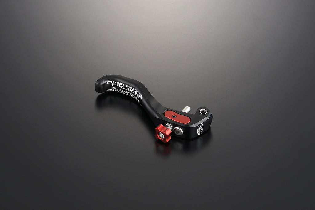 OVER Racing Brake Lever One-Finger Black/RED YPJ-MT Pro(20-22) | 54-A01-01B - image 1