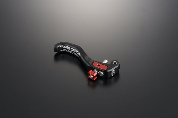 OVER Racing Brake Lever One-Finger Black/RED YPJ-MT Pro(20-22) | 54-A01-01B - image 1