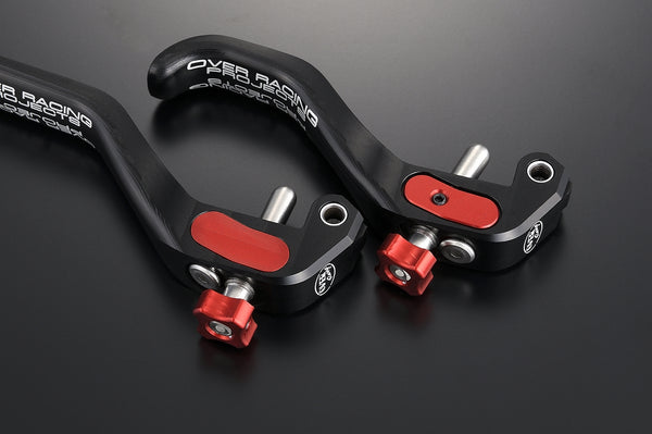 OVER Racing Brake Lever One-Finger Black/RED YPJ-MT Pro(20-22) | 54-A01-01B - image 2