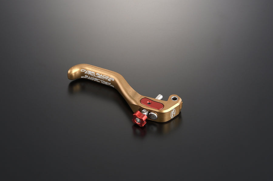 OVER Racing Two-Finger Brake Lever BRN/RED YPJ-MT Pro(20-22) | 54-A01-02BR - image 1