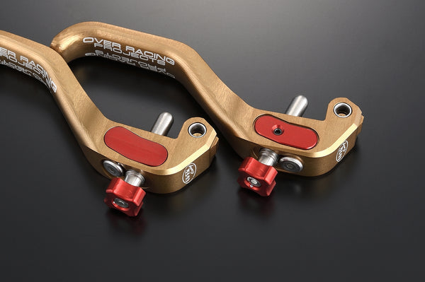 OVER Racing Two-Finger Brake Lever BRN/RED YPJ-MT Pro(20-22) | 54-A01-02BR - image 2