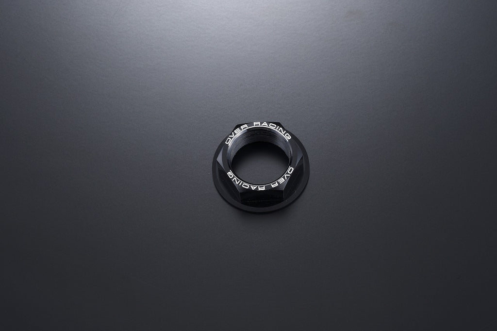 OVER Racing Top Yoke Center Nut Black GROM/Monkey125/DAX125 | 55-012-03B - image 1