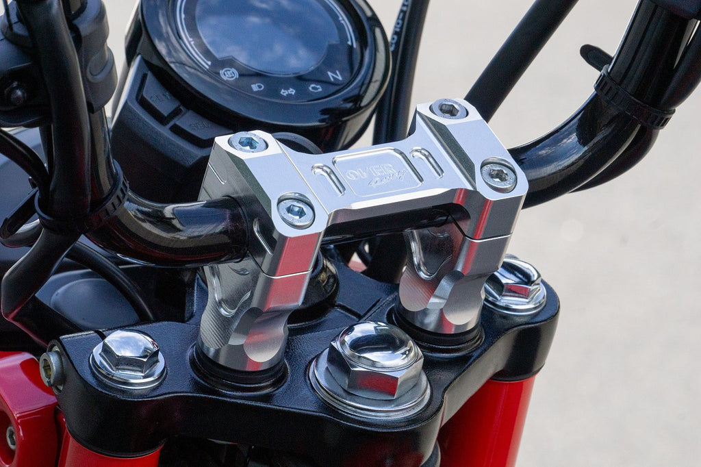 OVER Racing Handlebar Risers Silver CT125(20-) | 55-06-01 - image 1