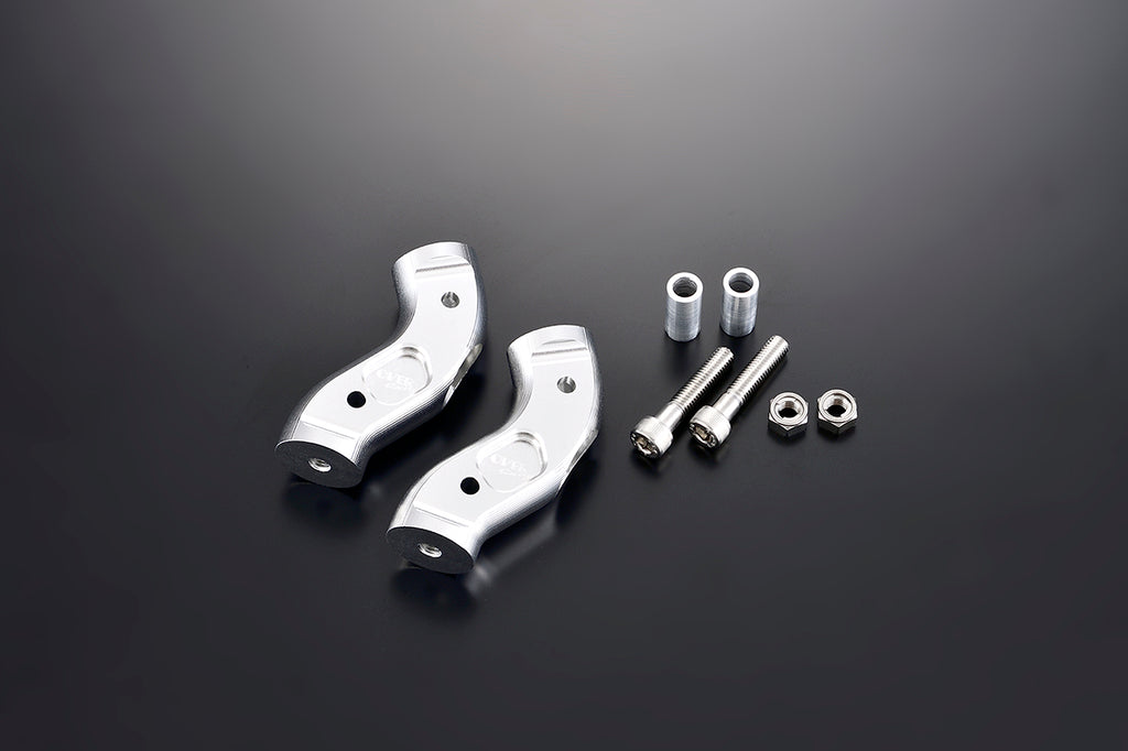 OVER Racing Handlebar Risers Silver Monkey125/Dax125/GROM/CT125 - image 1