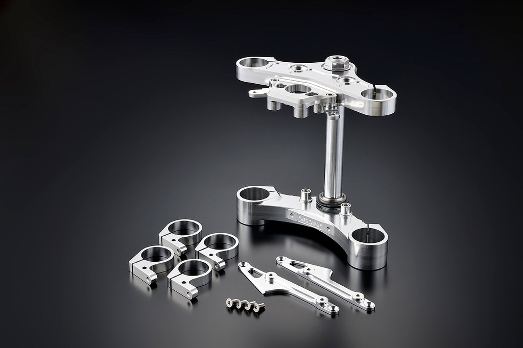OVER Racing Inverted Fork Triple Clamp Kit Wide Offset Silver CT125(20-22)(23-) - image 1