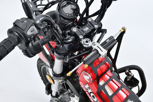 OVER Racing Inverted Fork Triple Clamp Kit Short Offset Black CT125(20-22)(23-) - image 1
