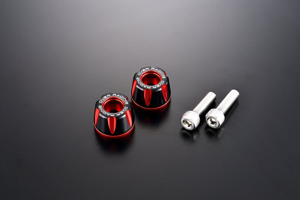 OVER Racing Bar Ends Type2 TMAX560 Black/Red - image 2