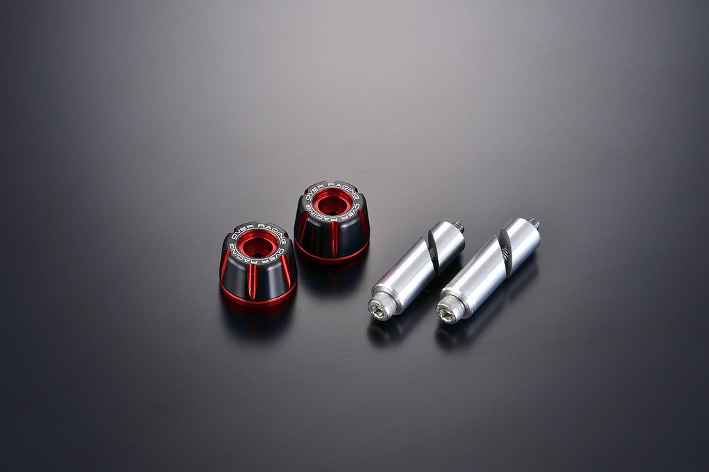 OVER Racing Bar Ends Type2 Black/Red - image 1