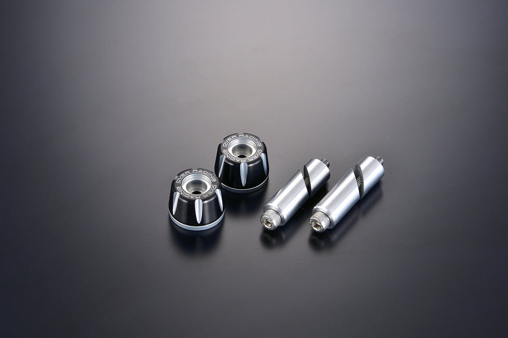 OVER Racing Bar Ends Type2 Black/Silver - image 1
